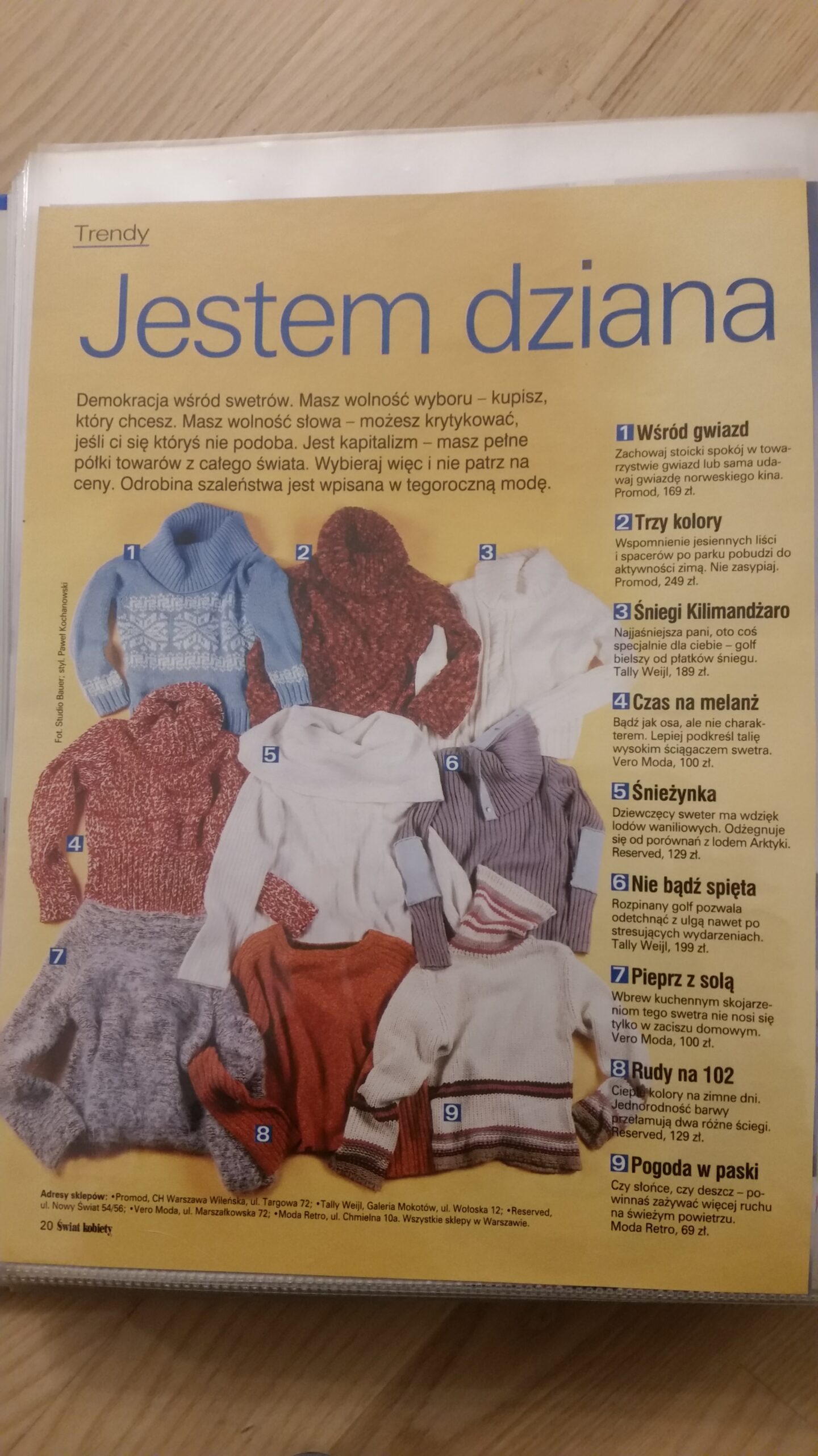 Katarzyna Kochańska pisze sesje do czasopism